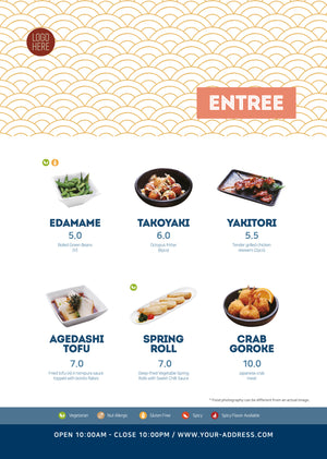 
                  
                    Japanese menu design template B - Entree 2pg
                  
                