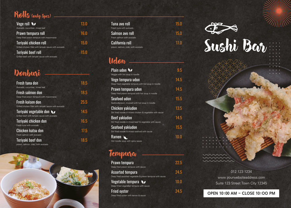 Sushi Bar Flyer Templates