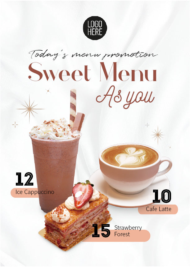 Cafe dessert poster