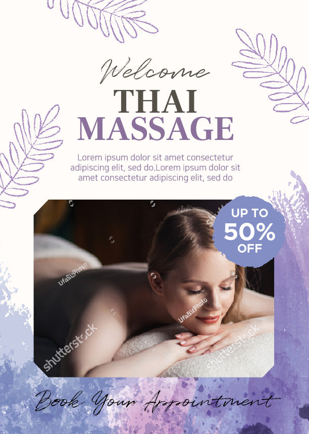 Thai Massage Poster Template