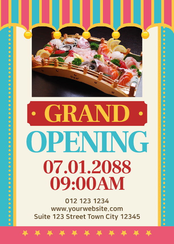 Grand Opening Poster Template