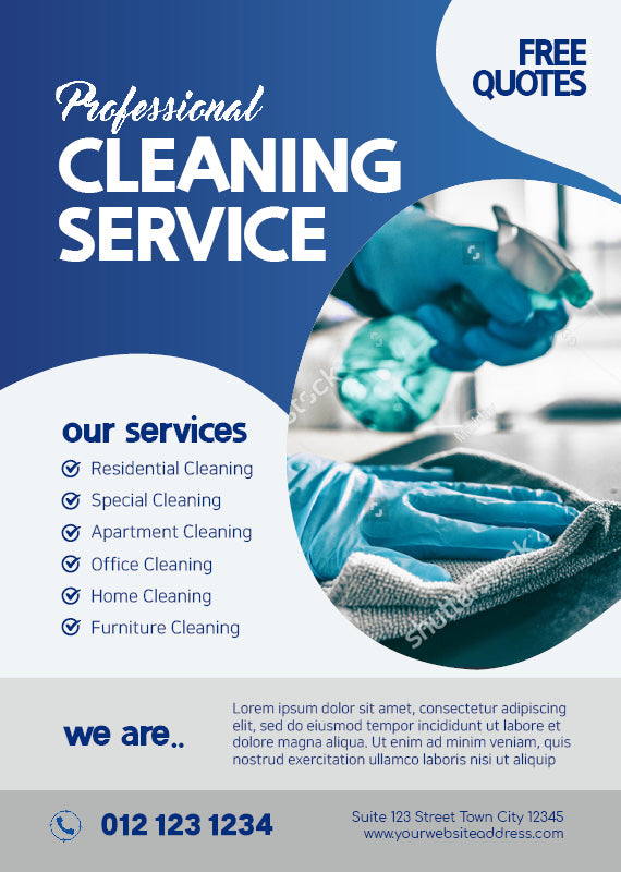 Cleaning Services Poster & Free online design tool