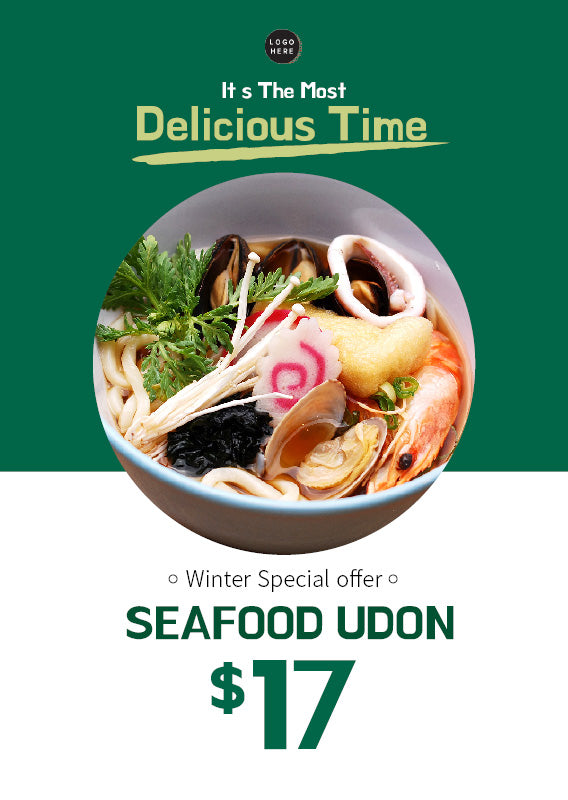 Free Udon template poster