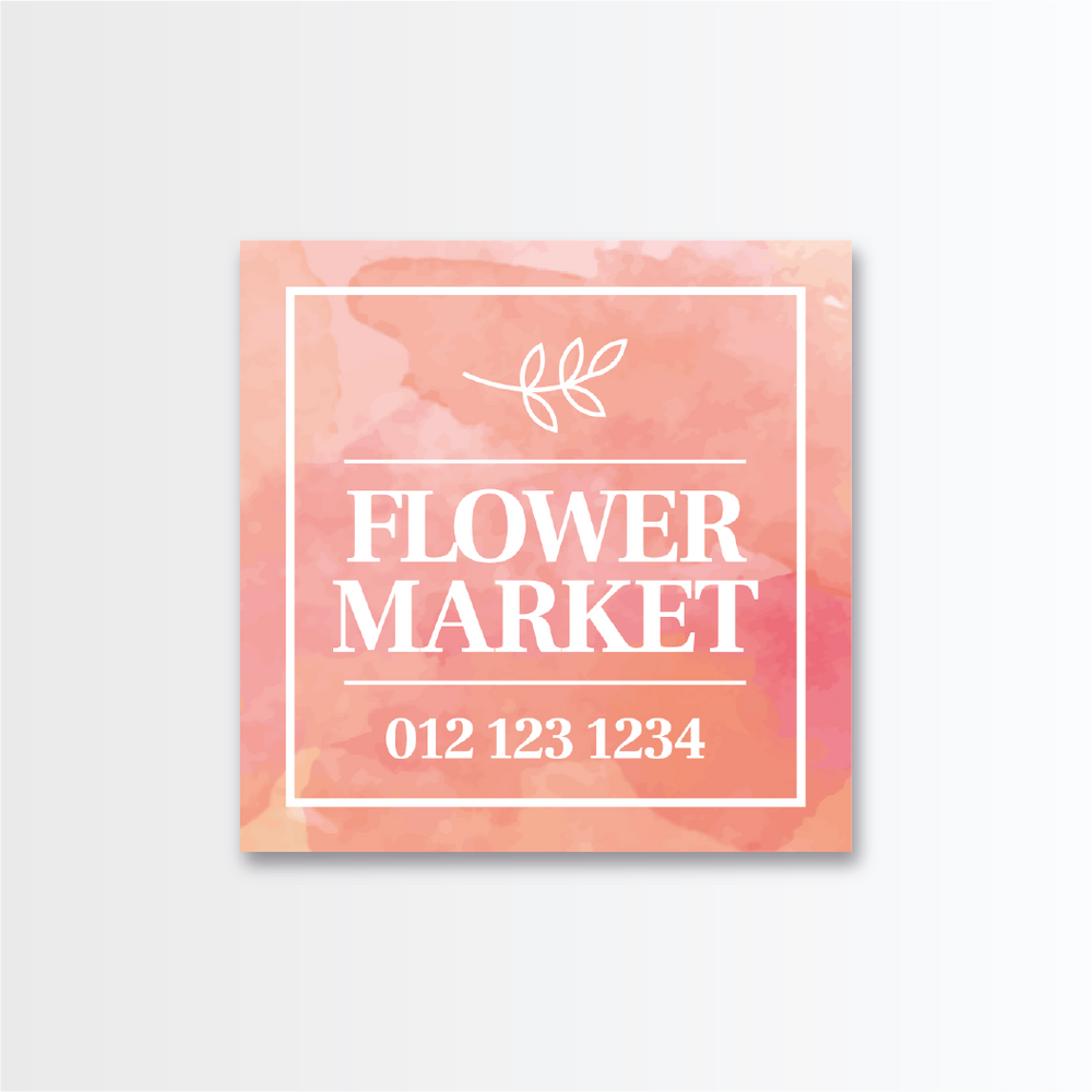 Flower Market Sticker