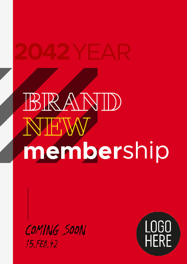 New year upgrade membership poster