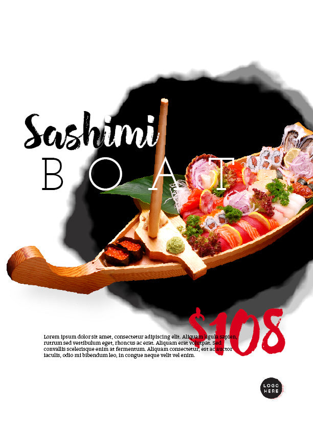 Sashimi boat poster